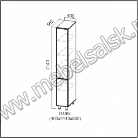 П400г 2140 Пенал Кухня Венеция